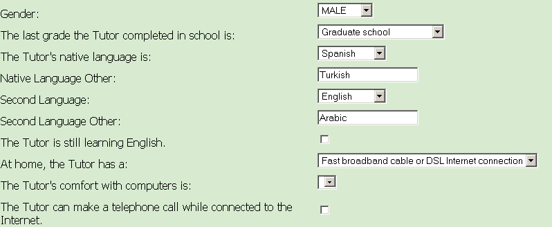 Add Counselor Language and Education